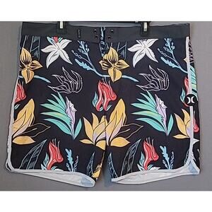 Hurley Phantom Domino Boardshorts 40 Hawaiian Floral EUC